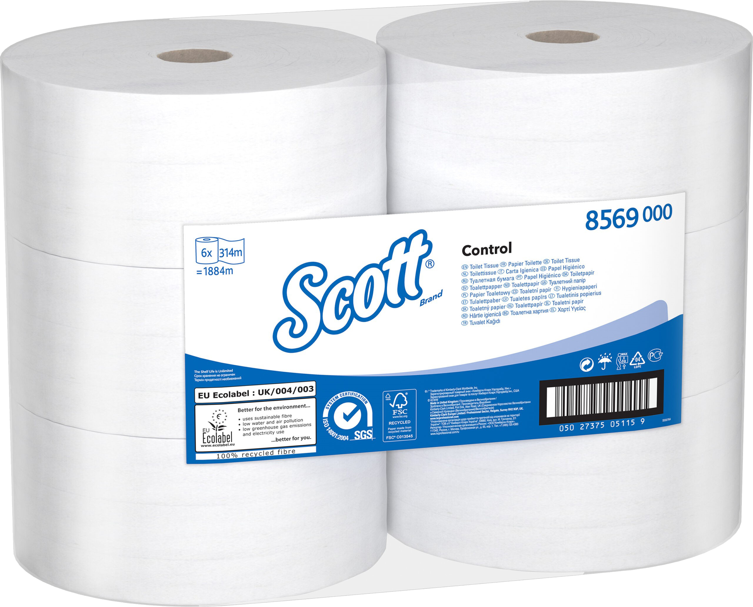 נייר טואלט סקוט קונטרול 8569000