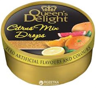 רוגלדס סוכריות בפח בטעם פירות הדר  150 גר