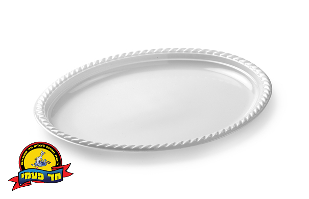 חד פעמי צלחות אובלי מחוזק 1/25