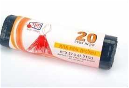 שקיות אשפה שלישיה 52/65 שרוך