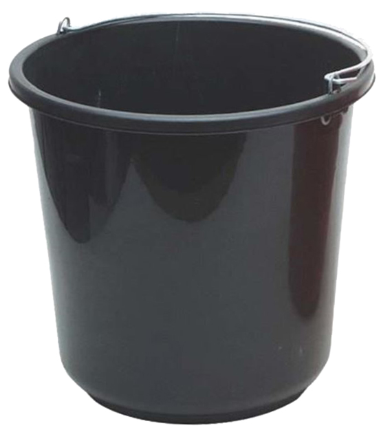 דלי 10 ליטר שחור
