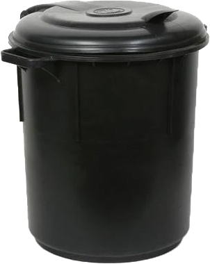 פח אשפה 60 -שחור *