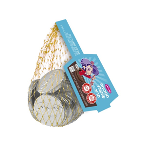 כרמית מטבעות שוקולד מריר ברשת 36 גרם