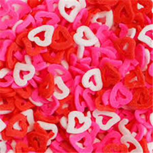 סוכריות לקישוט לב חלול לב אדום 70 גר