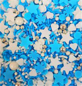 קישוט לעוגה סוכריות מיקס פנטייה כחול  גר