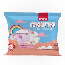 כרמית מרשמלו ורוד לבן 30 גרם בדץ