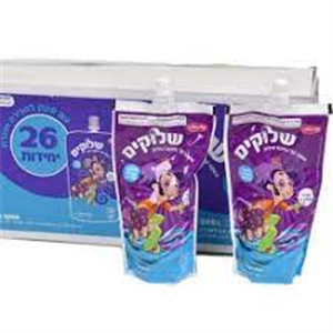 כרמית שלוקים משקה ענבים פקק 200 מל 26 יח