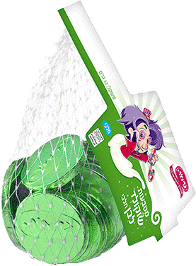 כרמית מטבעות שוקולד לבן  36 גר