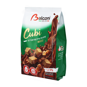 בלקוני וופל קוביות אגוזי לוז 250 גרם