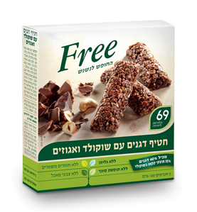 פריי חטיפי דגנים עם שוקולד ואגוזים