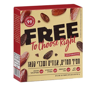 פריי מארז 5 חטיפים תמרים אגוזים ושברי קקאו