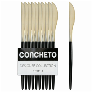 קונתשיתו סכין שחור זהב 10 יח