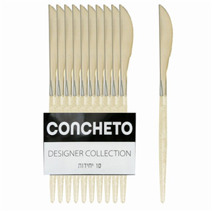 קונתשיתו סכין נצנץ זהב 10 יח