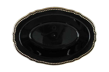 בלה קסרול אובלי שחור זהב 10 יח