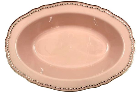 בלה קסרול אובלי ורוד זהב 10 יח