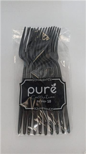 פיור מזלג שחור 10 יח