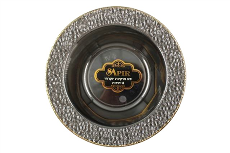 סאפיר מרקיה שקוף פס זהב 10 יח