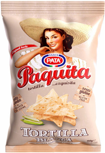 פאטה נאצ'וס מקמח תירס לבן 150 גרם