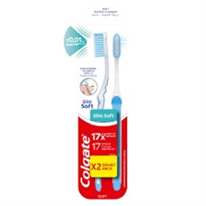 מברשת קולגייט סלים סופט זוג