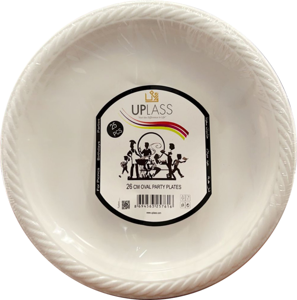 חד פעמי צלחות מחוזק ענק 1/25