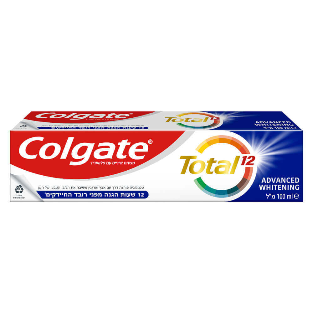קולגייט משחת שיניים טוטל הלבנה 100 מל